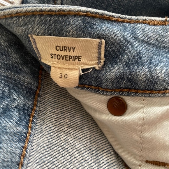 Madewell Mid Rise Stovepipe Jeans Women's Size 30 Medium Wash - Picture 5 of 12